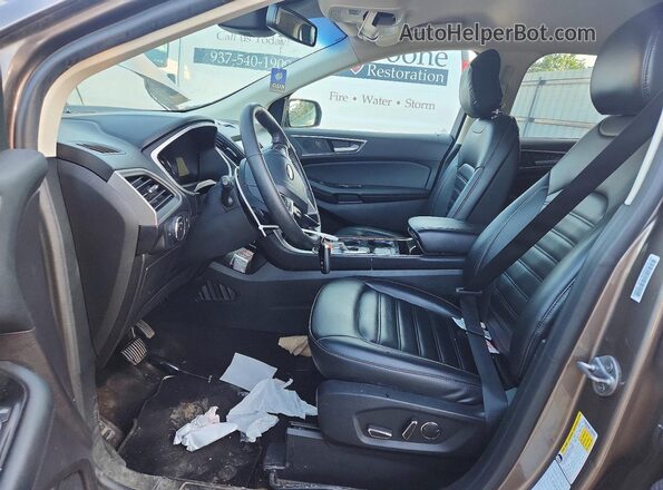 2FMPK4J97KBB57454 2019 FORD EDGE Gray Вид панелі приладів