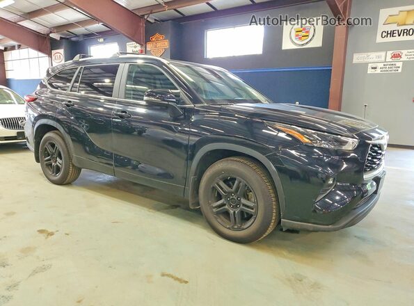 5TDKDRBHXPS022485 2023 TOYOTA HIGHLANDER Black წინა ხედი