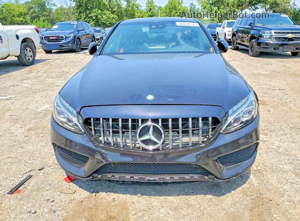 55SWF6EB9HU198109 2017 MERCEDES-BENZ C Black უკანა ხედი