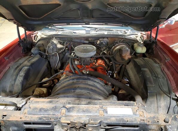 1H57V6B472739 1976 CHEVROLET MONTE CARLO Бордовый Вид подкапотного пространства