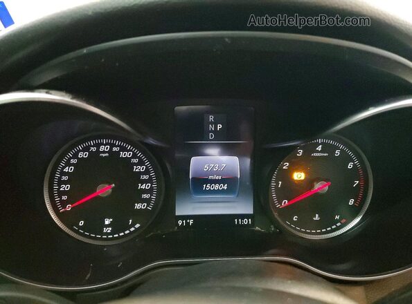 55SWF4JB3JU273189 2018 MERCEDES-BENZ C Black Instrument cluster view