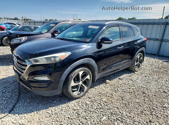 KM8J3CA24GU145960 2016 HYUNDAI TUCSON Black უკანა მარცხენა