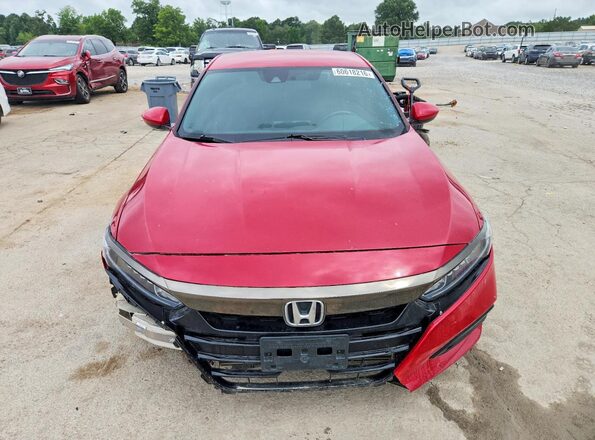 1HGCV1F38LA087037 2020 HONDA ACCORD Red Вид ззаду