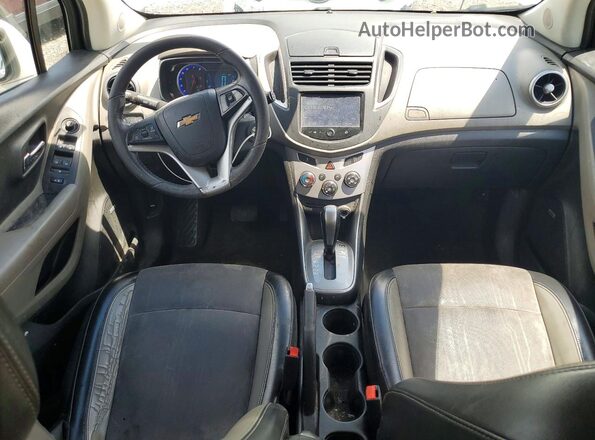 KL7CJPSB5GB715661 2016 CHEVROLET TRAX White Vista del cuadro de instrumentos