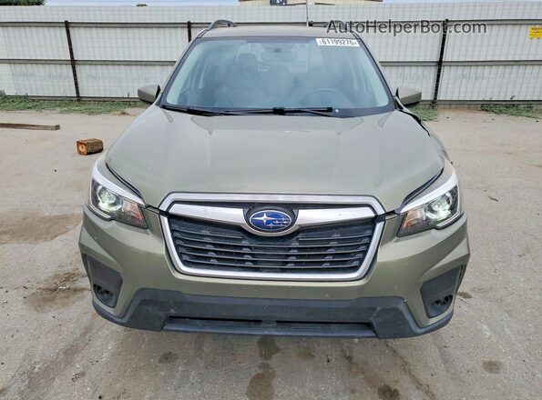 JF2SKAGC2KH592161 2019 SUBARU FORESTER Green Rear view