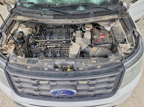 1FM5K8AR5GGA20382 2016 FORD EXPLORER White VIN կոդի պիտակի տեսք