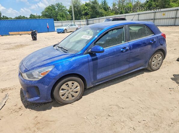 3KPA25AB1KE218793 2019 KIA RIO Blue Trasero izquierdo