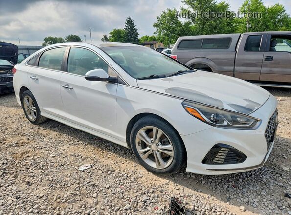 5NPE34AF6JH728112 2018 HYUNDAI SONATA White Դիմացի տեսք