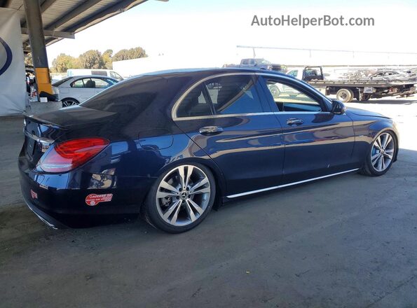 55SWF4HB0HU223284 2017 MERCEDES-BENZ C Blue Հետևի աջ