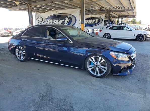 55SWF4HB0HU223284 2017 MERCEDES-BENZ C Blue Առջևի աջ