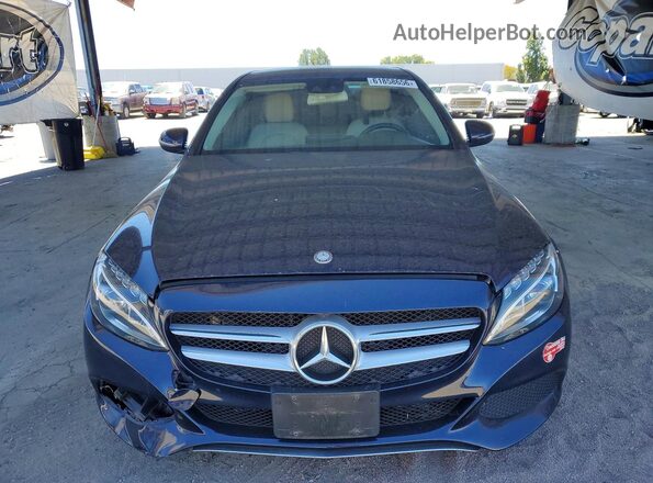 55SWF4HB0HU223284 2017 MERCEDES-BENZ C Blue Դիմացի տեսք