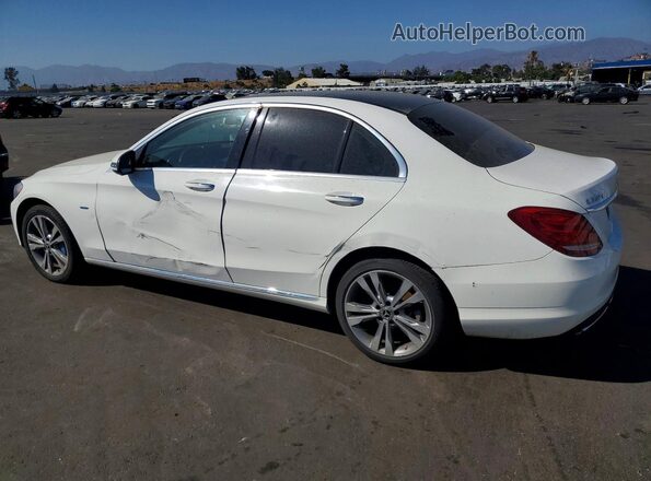 55SWF4HB0HU223544 2017 MERCEDES-BENZ C White Задня ліва чверть