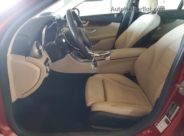 55SWF4HB3JU257158 2018 MERCEDES-BENZ C Red Vista interior delantera