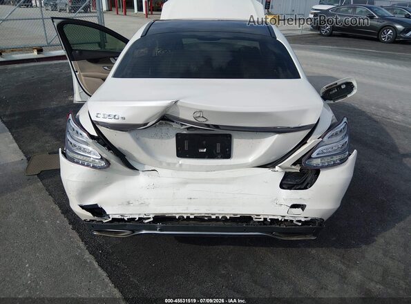 55SWF4HB6GU064124 2016 MERCEDES-BENZ C 350E Белый Вид спереди