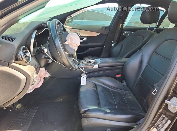 55SWF4HB6JU262421 2018 MERCEDES-BENZ C Black Front interior view