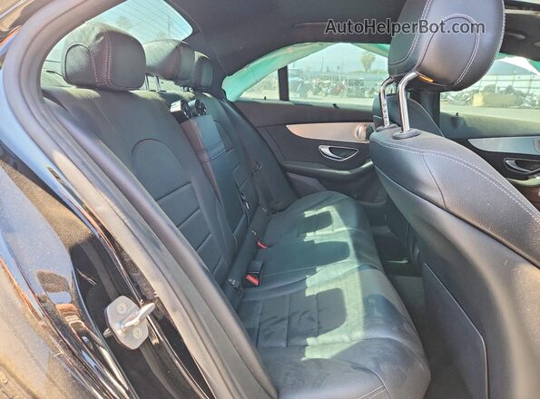 55SWF4HB6JU262421 2018 MERCEDES-BENZ C Black Rear seats view