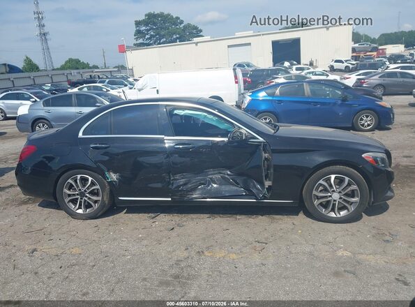 55SWF4JB0GU103347 2016 MERCEDES-BENZ C-CLASS Черный Вид задней части салона