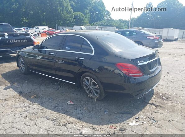 55SWF4JB0GU103347 2016 MERCEDES-BENZ C-CLASS Черный Задняя левая четверть