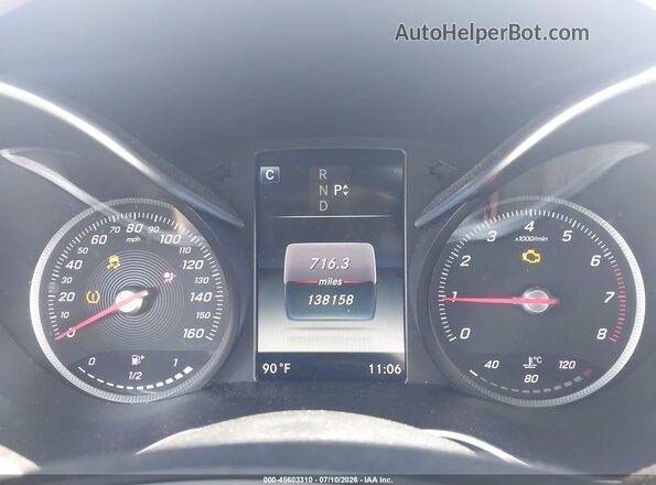 55SWF4JB0GU103347 2016 MERCEDES-BENZ C-CLASS Черный Вид задних сидений