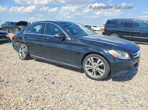 55SWF4JB0GU108886 2016 MERCEDES-BENZ C Black Przód prawy