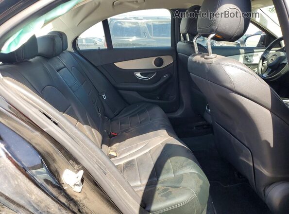 55SWF4JB0GU108886 2016 MERCEDES-BENZ C Black Widok tylnych siedzeń