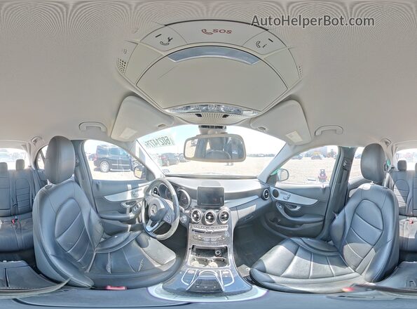 55SWF4JB0GU108886 2016 MERCEDES-BENZ C Black Widok naklejki z numerem VIN