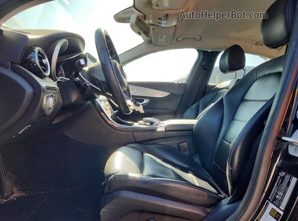 55SWF4JB0GU108886 2016 MERCEDES-BENZ C Black Widok wnętrza z przodu