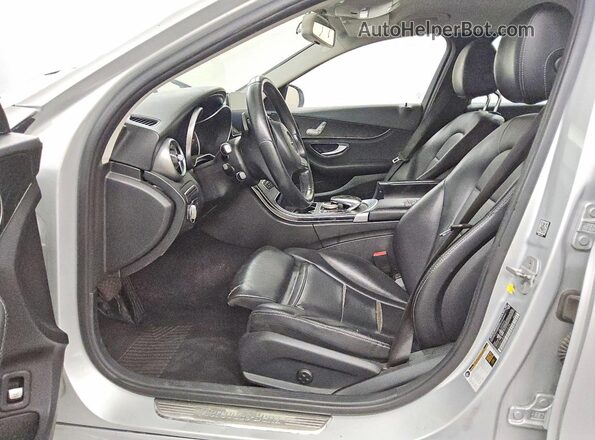 55SWF4JB0GU123274 2016 MERCEDES-BENZ C Серый Вид салона спереди