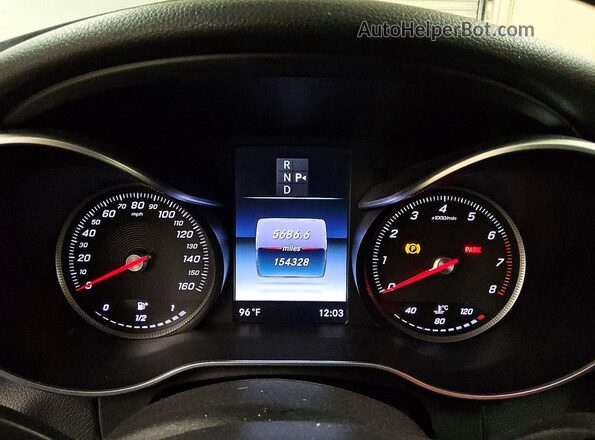 55SWF4JB0GU123274 2016 MERCEDES-BENZ C Серый Вид щитка приборов