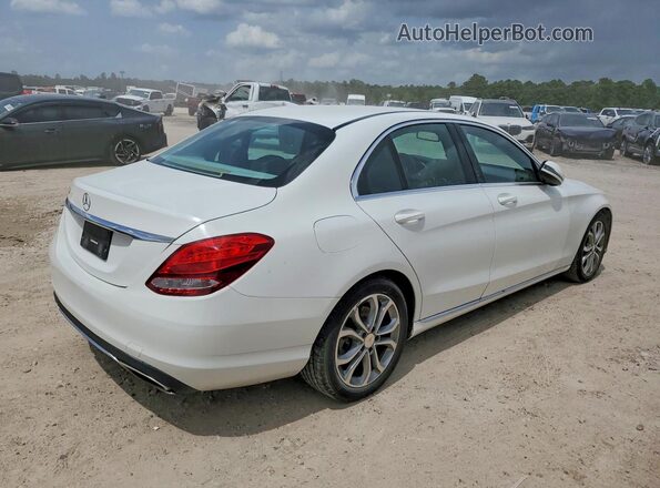 55SWF4JB0GU130774 2016 MERCEDES-BENZ C White უკანა მარჯვენა