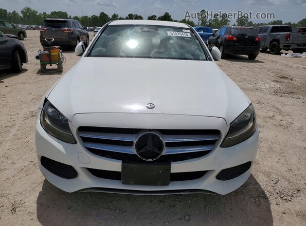 55SWF4JB0GU130774 2016 MERCEDES-BENZ C White წინა ხედი