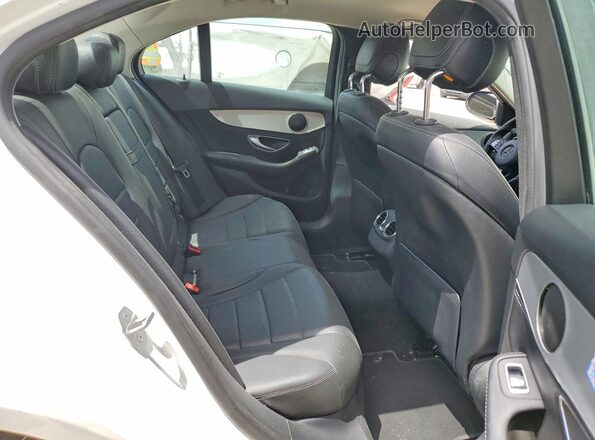 55SWF4JB0GU130774 2016 MERCEDES-BENZ C White უკანა სავარძლების ხედი