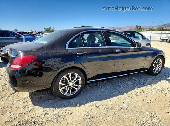 55SWF4JB0GU166836 2016 MERCEDES-BENZ C Black უკანა მარჯვენა