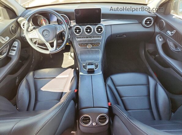 55SWF4JB0GU166836 2016 MERCEDES-BENZ C Black წინა პანელის ხედი