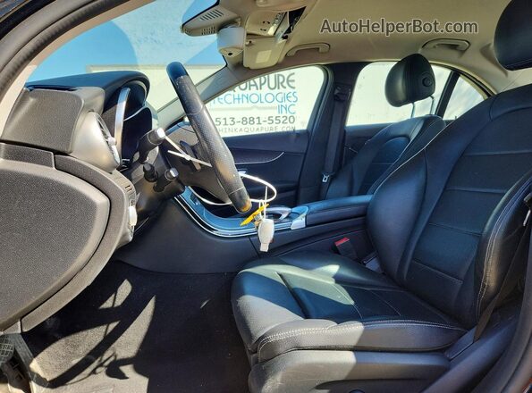 55SWF4JB0GU166836 2016 MERCEDES-BENZ C Black წინა სალონის ხედი