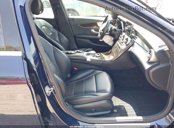 55SWF4JB0HU208164 2017 MERCEDES-BENZ C-CLASS Navy Front interior view