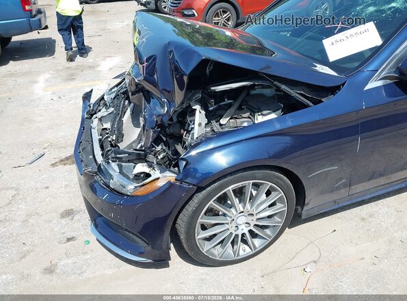 55SWF4JB0HU208164 2017 MERCEDES-BENZ C-CLASS Navy Front view