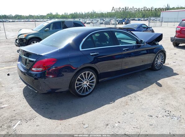 55SWF4JB0HU208164 2017 MERCEDES-BENZ C-CLASS Navy Rear right