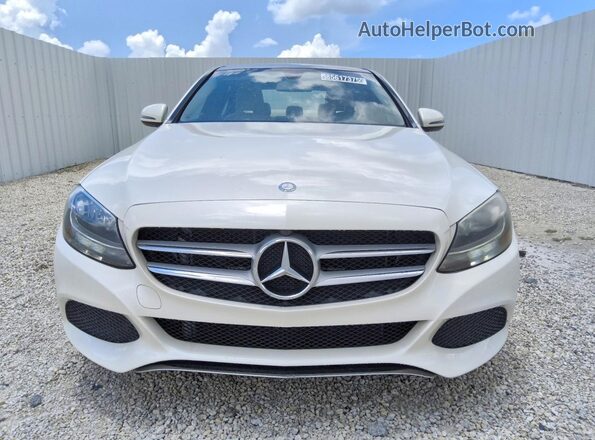 55SWF4JB0HU214269 2017 MERCEDES-BENZ C White წინა ხედი