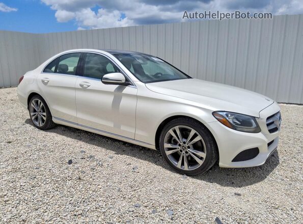 55SWF4JB0HU214269 2017 MERCEDES-BENZ C White წინა მარჯვენა