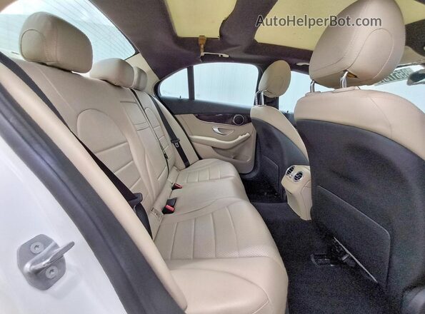 55SWF4JB0HU214269 2017 MERCEDES-BENZ C White უკანა სავარძლების ხედი
