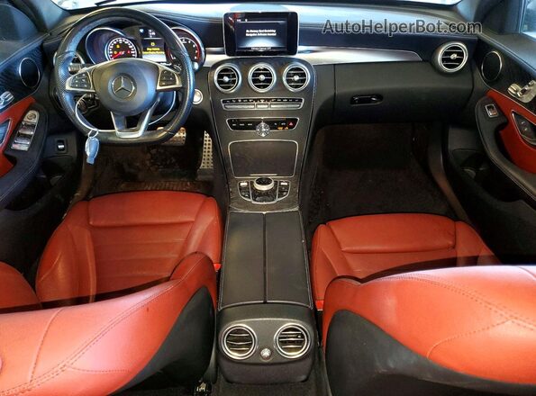 55SWF4JB0HU221092 2017 MERCEDES-BENZ C White Dashboard view