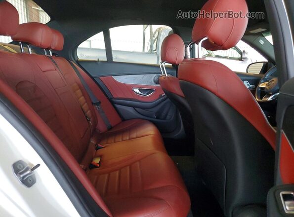 55SWF4JB0HU221092 2017 MERCEDES-BENZ C White Rear seats view