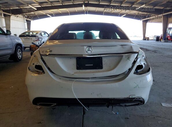 55SWF4JB0HU221092 2017 MERCEDES-BENZ C White Rear view