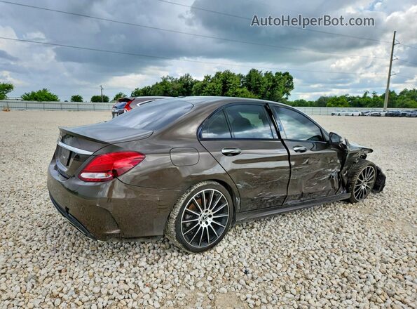 55SWF4JB0HU224543 2017 MERCEDES-BENZ C Brown Rear right