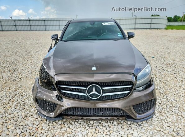 55SWF4JB0HU224543 2017 MERCEDES-BENZ C Brown Front view