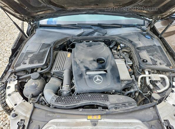 55SWF4JB0HU224543 2017 MERCEDES-BENZ C Brown Rear interior view