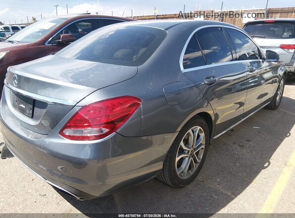 55SWF4JB0JU253465 2018 MERCEDES-BENZ C-CLASS Gray Trasero derecho