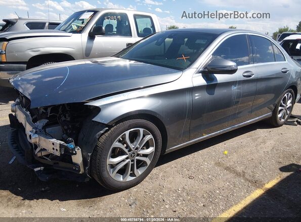 55SWF4JB0JU253465 2018 MERCEDES-BENZ C-CLASS Gray Vista tres cuartos delantera izquierda