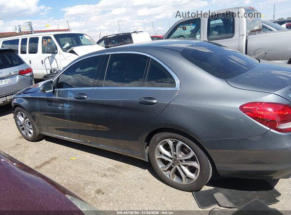 55SWF4JB0JU253465 2018 MERCEDES-BENZ C-CLASS Gray Vista interior de 360 grados
